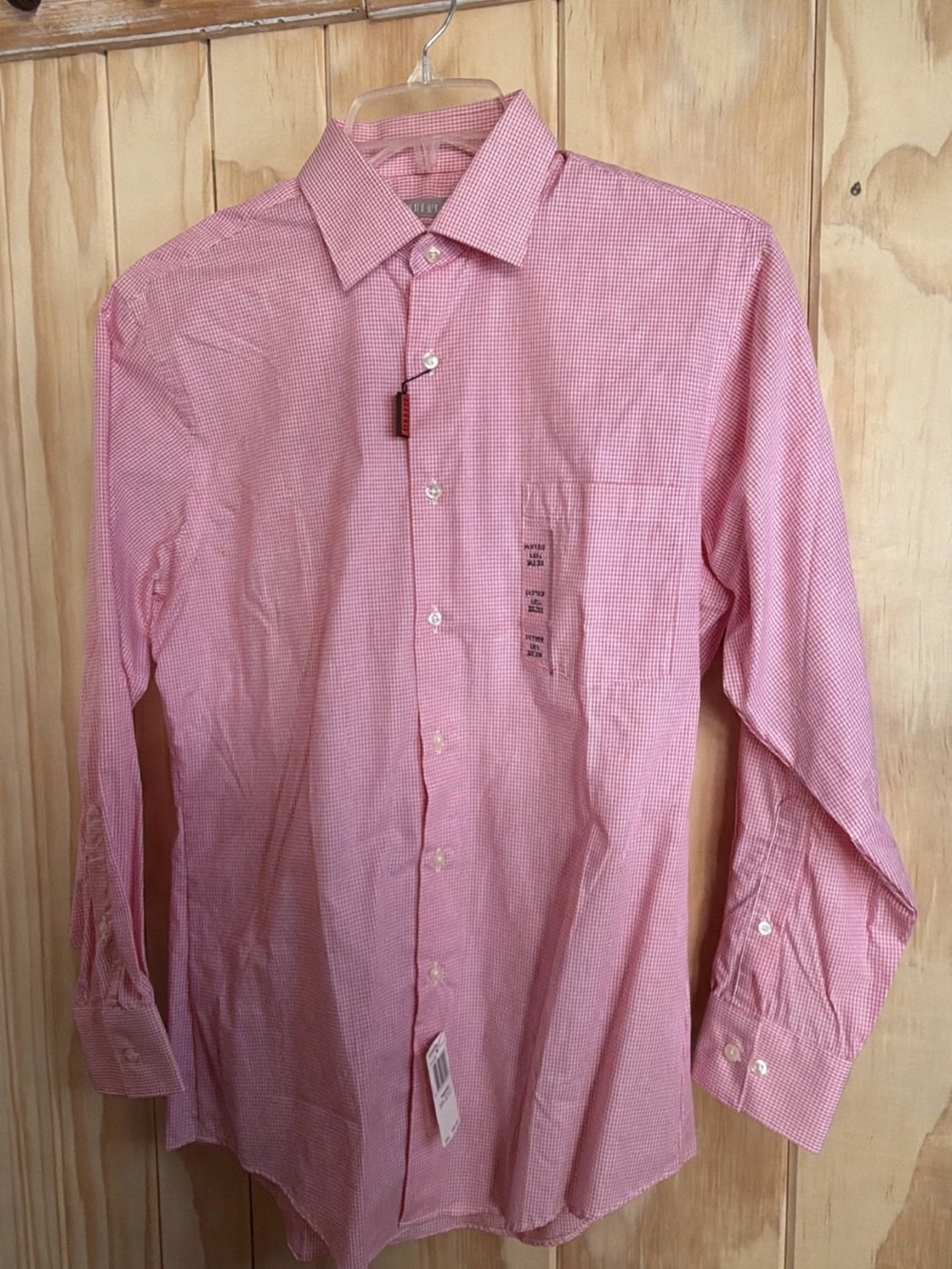 Van Heusen Pink Micro-Check Dress Shirt